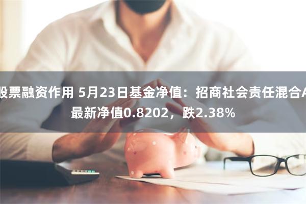 股票融资作用 5月23日基金净值：招商社会责任混合A最新净值0.8202，跌2.38%