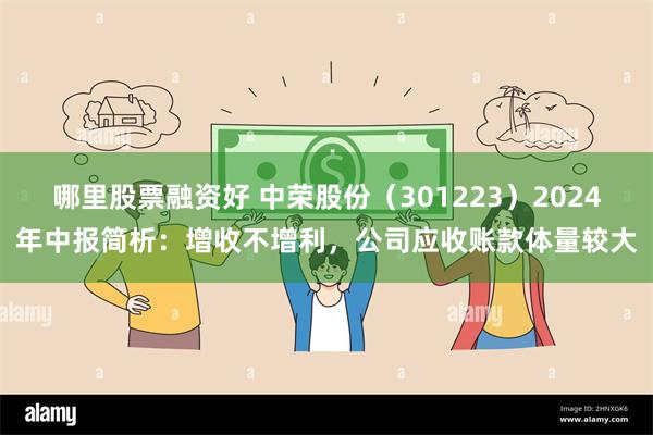 哪里股票融资好 中荣股份（301223）2024年中报简析：增收不增利，公司应收账款体量较大