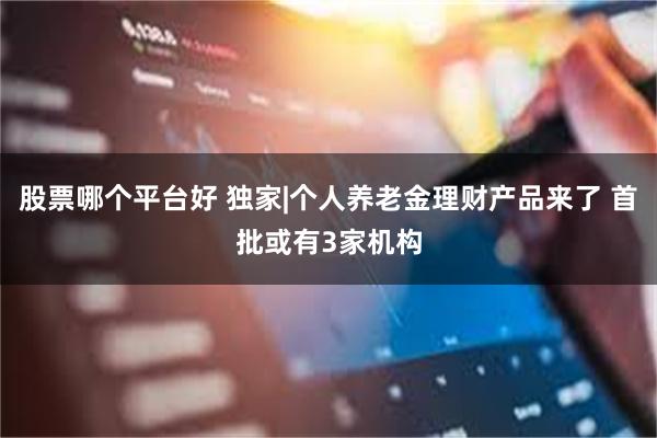 股票哪个平台好 独家|个人养老金理财产品来了 首批或有3家机构