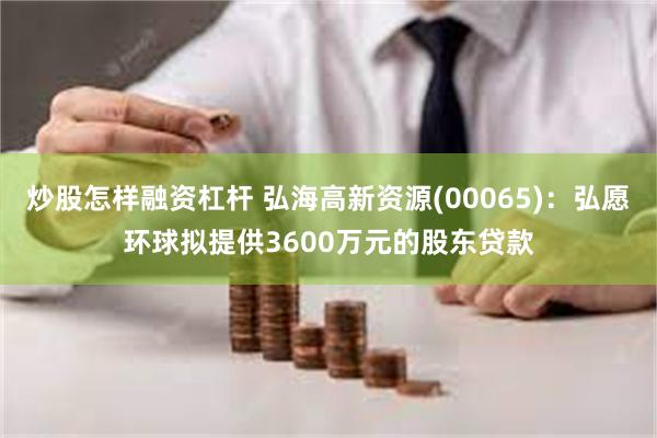 炒股怎样融资杠杆 弘海高新资源(00065)：弘愿环球拟提供3600万元的股东贷款