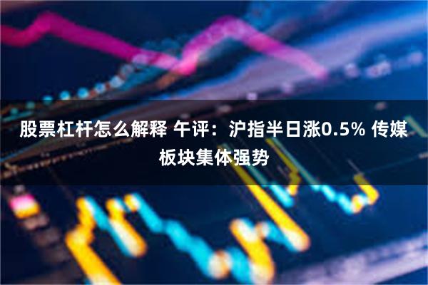 股票杠杆怎么解释 午评：沪指半日涨0.5% 传媒板块集体强势