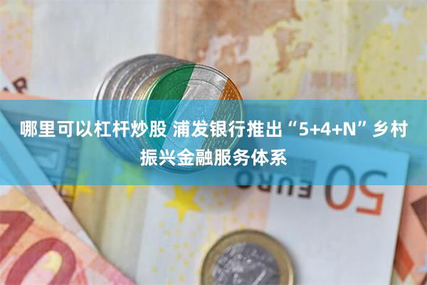 哪里可以杠杆炒股 浦发银行推出“5+4+N”乡村振兴金融服务体系