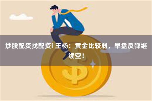 炒股配资找配资i 王杨：黄金比较弱，早盘反弹继续空！