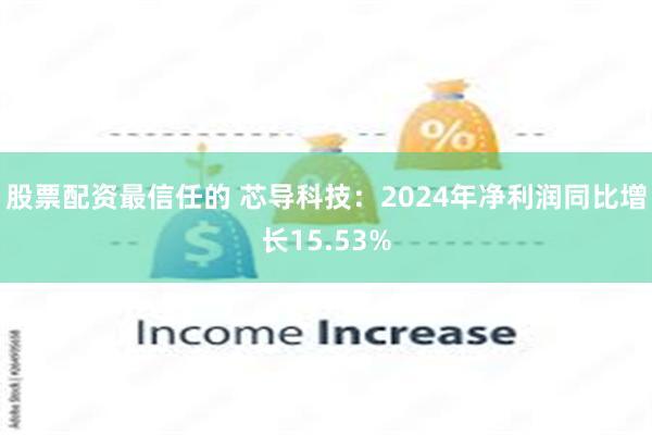 股票配资最信任的 芯导科技：2024年净利润同比增长15.53%